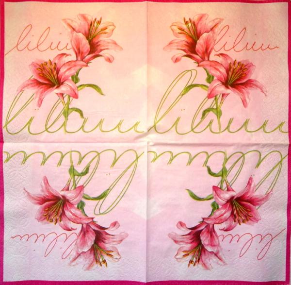 089 Lilies - 3-ply - WIDA - 35x35 cm